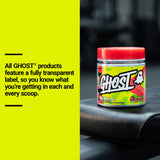 GHOST BCAA Kiwi Strawberry back view of packaging