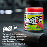 GHOST BCAA Kiwi Strawberry displayed with fresh kiwi and strawberries