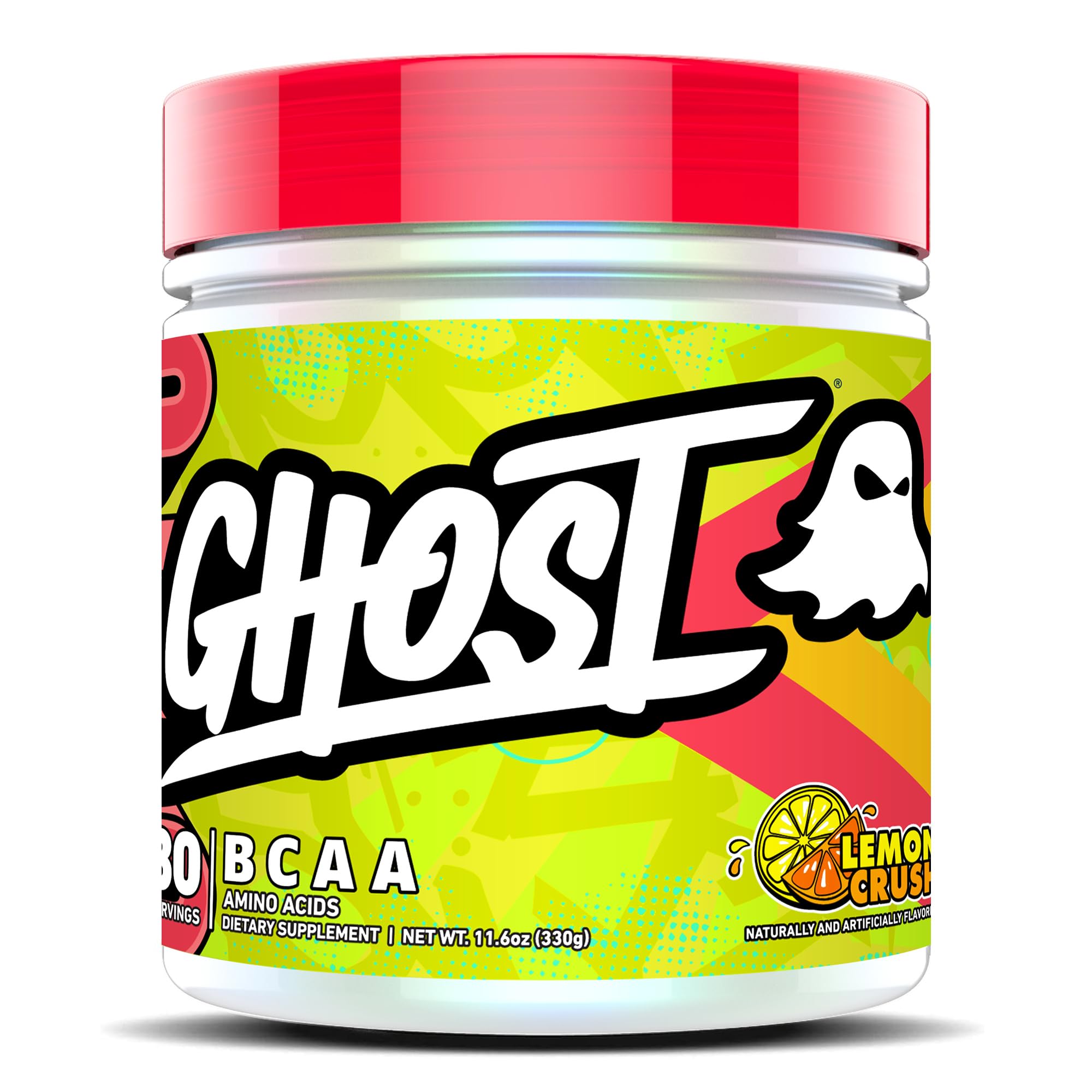 GHOST BCAA Lemon Crush 330g front view