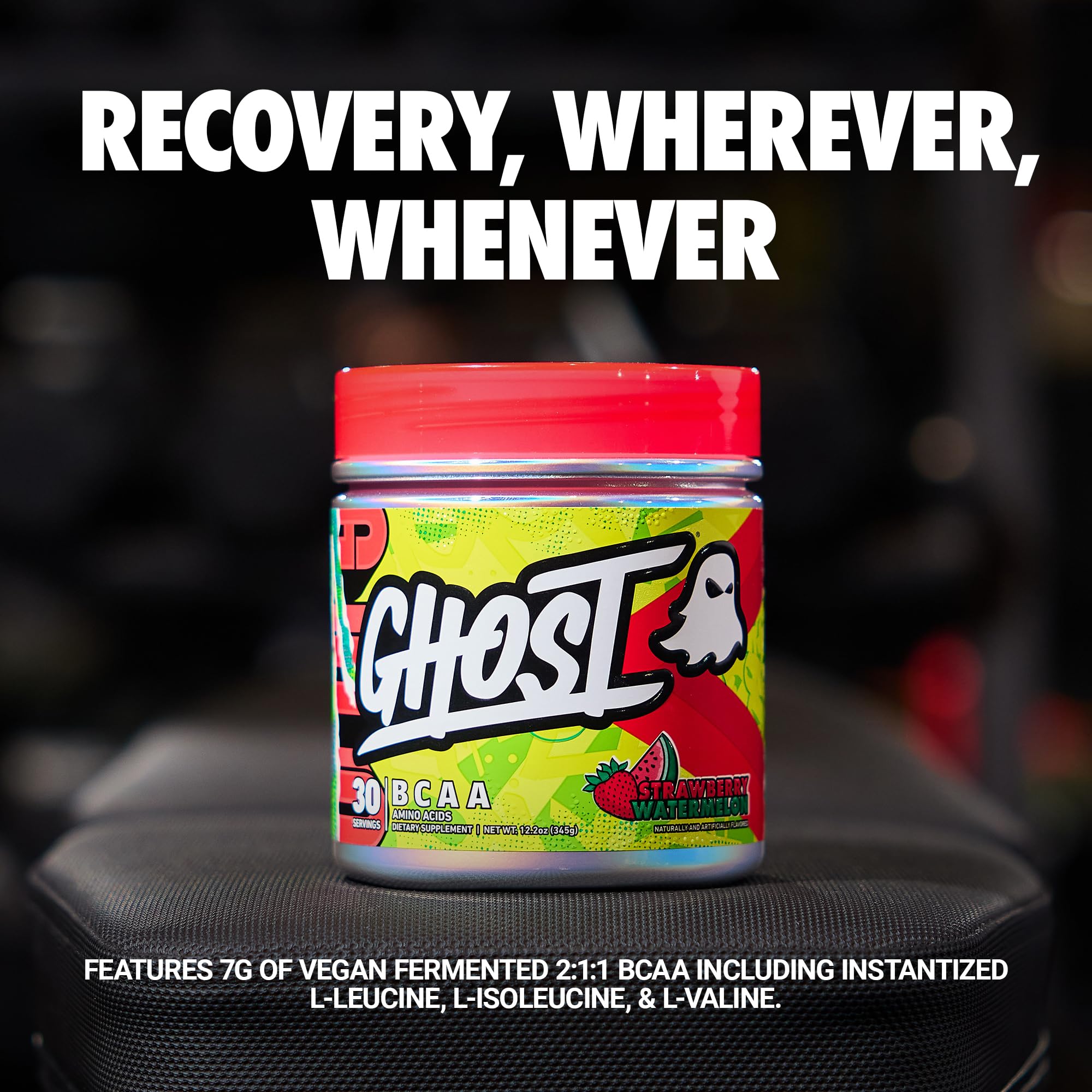 GHOST BCAA Strawberry Watermelon 330g side view
