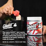 GHOST Burn Thermogenic Fat Burner in a gym setting