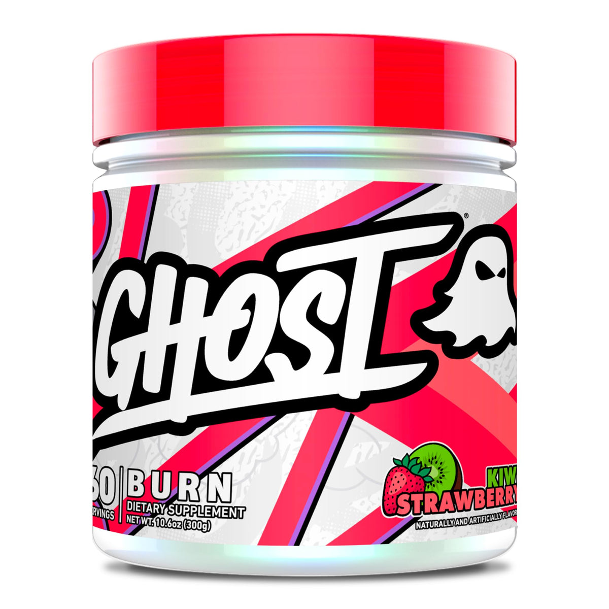 GHOST Burn Thermogenic Fat Burner Kiwi Strawberry front view