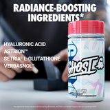 GHOST Glow nutritional information label