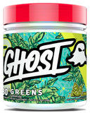 GHOST Greens Chlorella Supplement front view with lime flavour