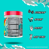 GHOST Intra BCAA Supplement 430g lifestyle scene with gym equipment