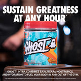 GHOST Intra BCAAs 430g Orange Squeeze flavour side view