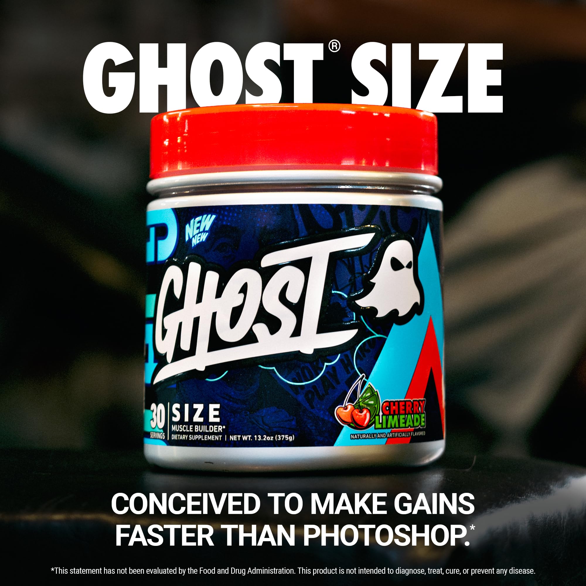 GHOST Size Creatine Powder Cherry Limeade nutritional information
