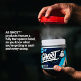 GHOST Size unflavoured creatine supplement tub with scoop