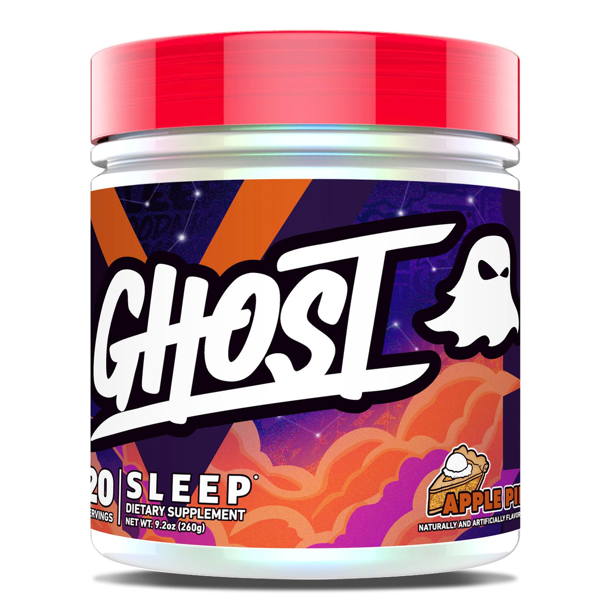 GHOST Sleep Supplement Apple Pie flavor front view