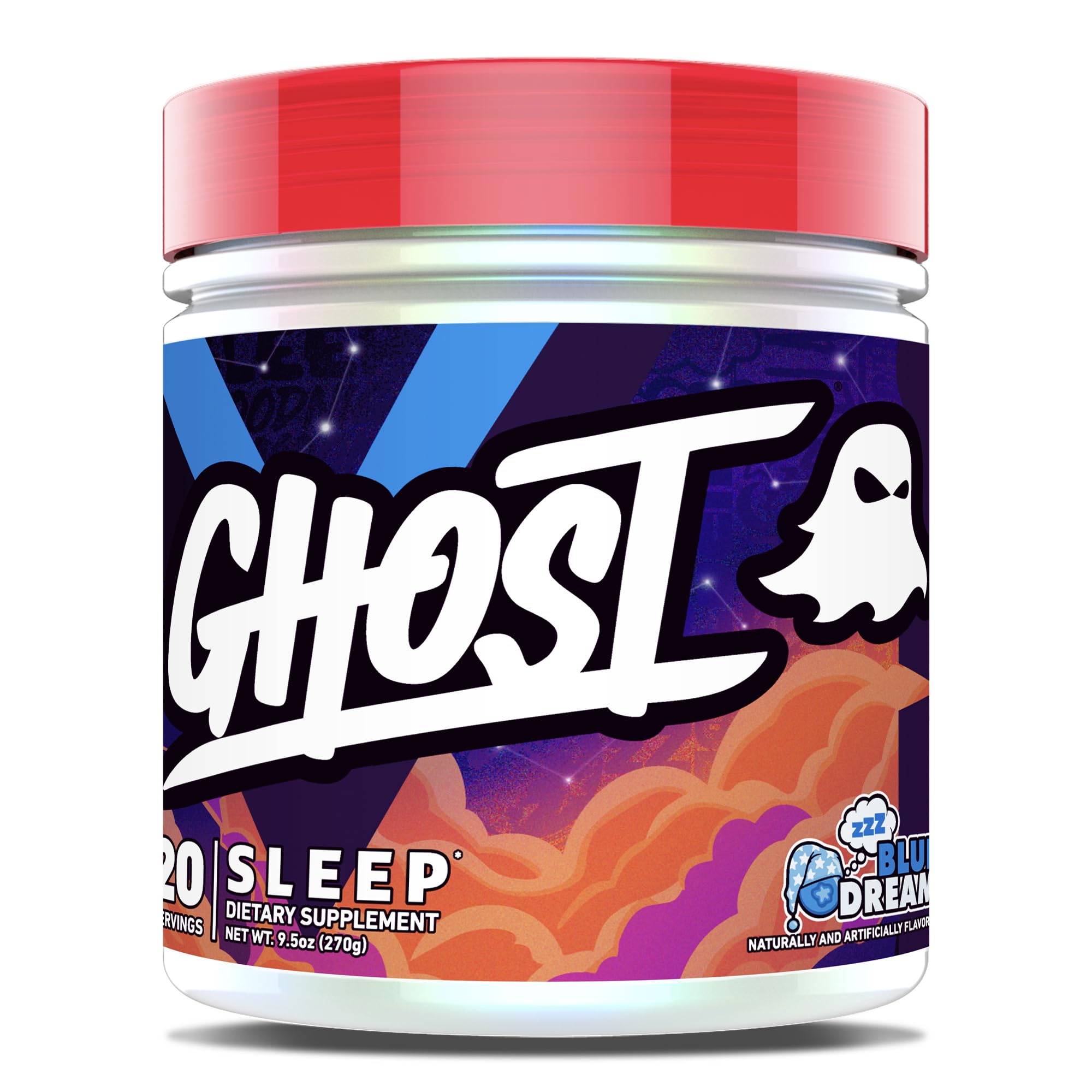 GHOST Sleep Supplement Blue Dream flavour front view