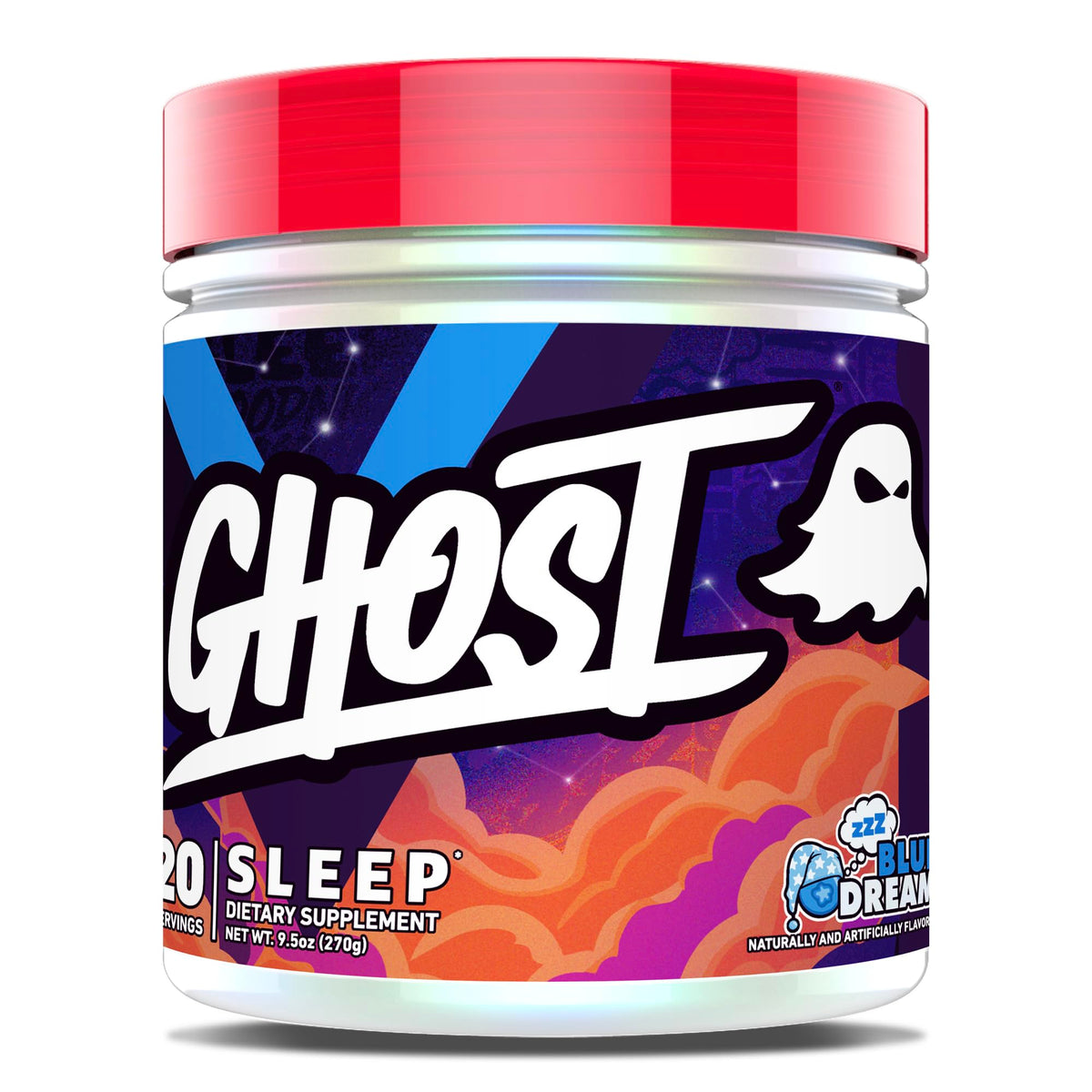 GHOST Sleep Supplement Blue Dream flavour front view