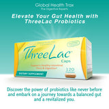 ght Global Health Trax ThreeLac Probiotic Capsules open bottle