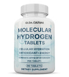 Gi.Da.Culture Molecular Hydrogen Water Tablets on a wooden table