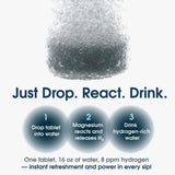 Gi.Da.Culture Molecular Hydrogen Water Tablets with glass of water