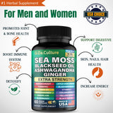 Gi.Da.Culture Sea Moss Capsules bottle with label