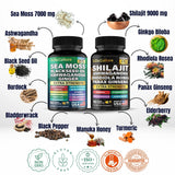 Gi.Da.Culture Shilajit and Sea Moss capsules on a wooden table