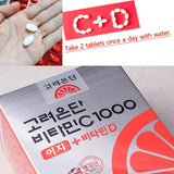 GIANANO Vitamin C & D Tablets on a desk for office use