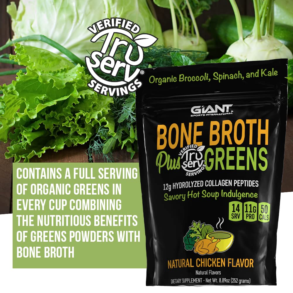 Giant Sports International Bone Broth Plus Greens ingredients list