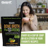 Giant Sports International Bone Broth Plus Greens serving suggestion