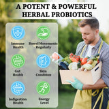 Gifinary Once Daily Probiotics 300 Billion CFU 60 Capsules on a wooden table