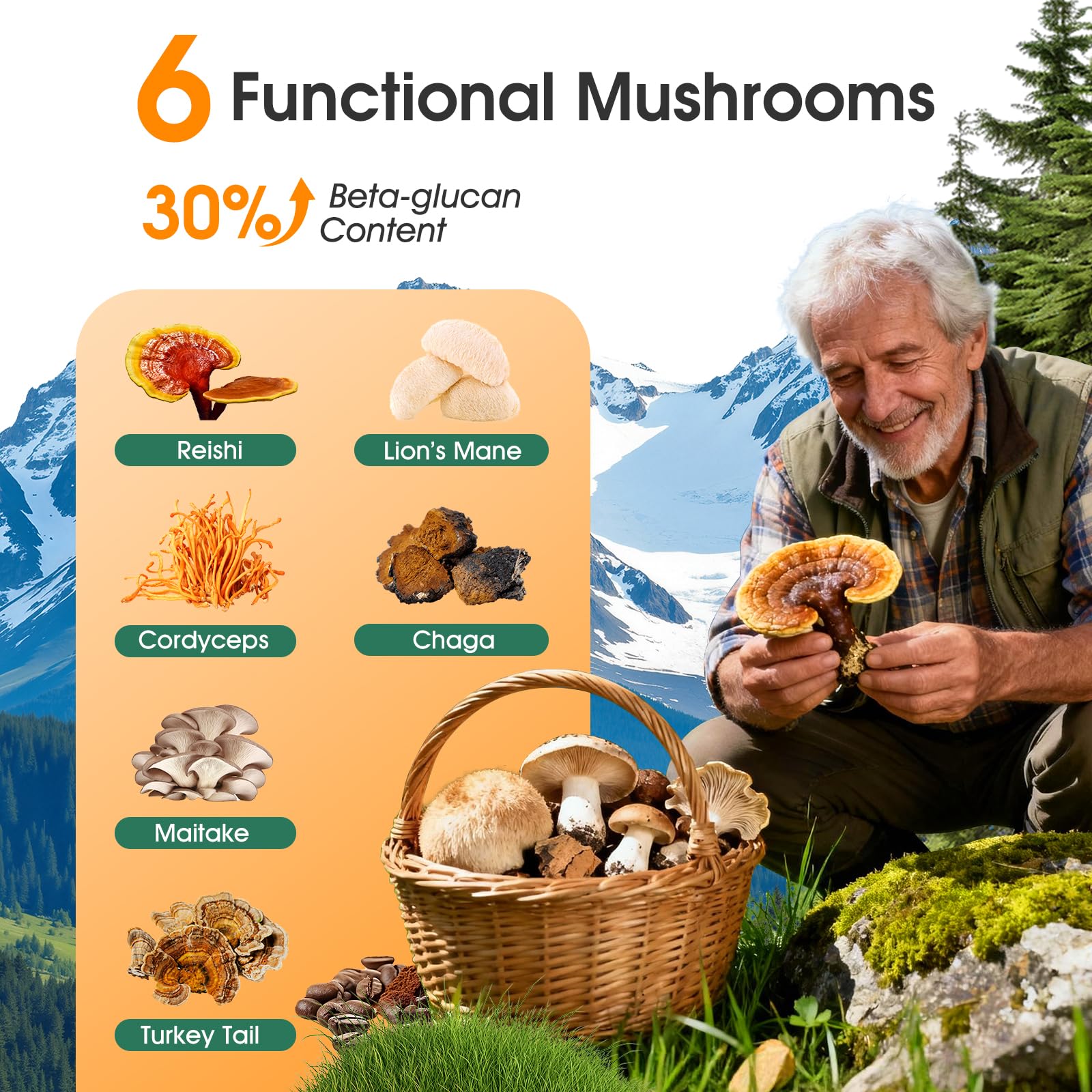 gifonas Mushroom Coffee 18-in-1 portable stick close-up