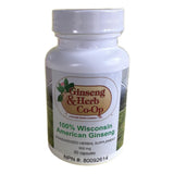 GINSENG & HERB CO-OP Ginseng Supplement 60g on a wooden table
