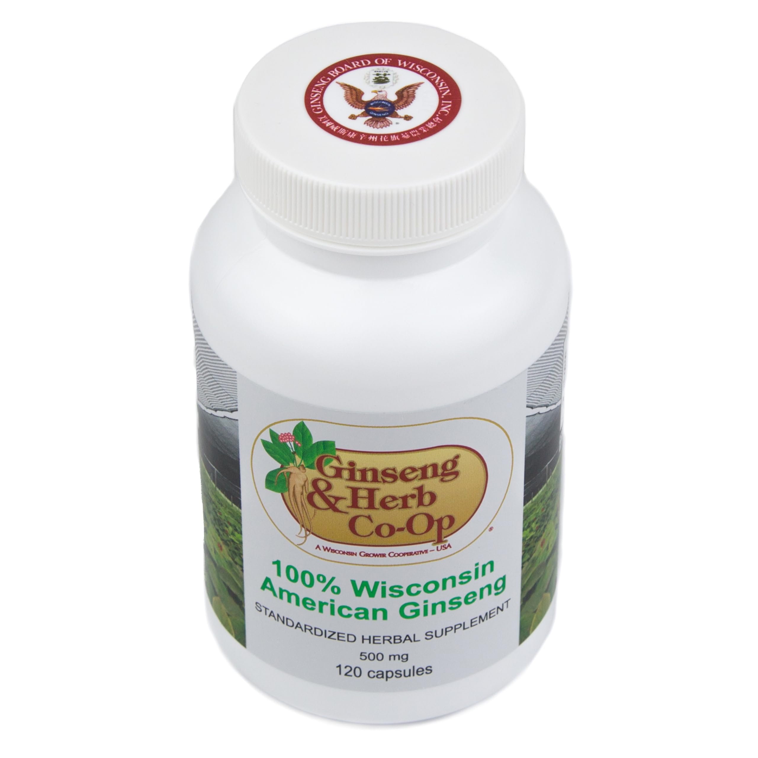 GINSENG & HERB CO-OP Ginseng Supplement 68g side view