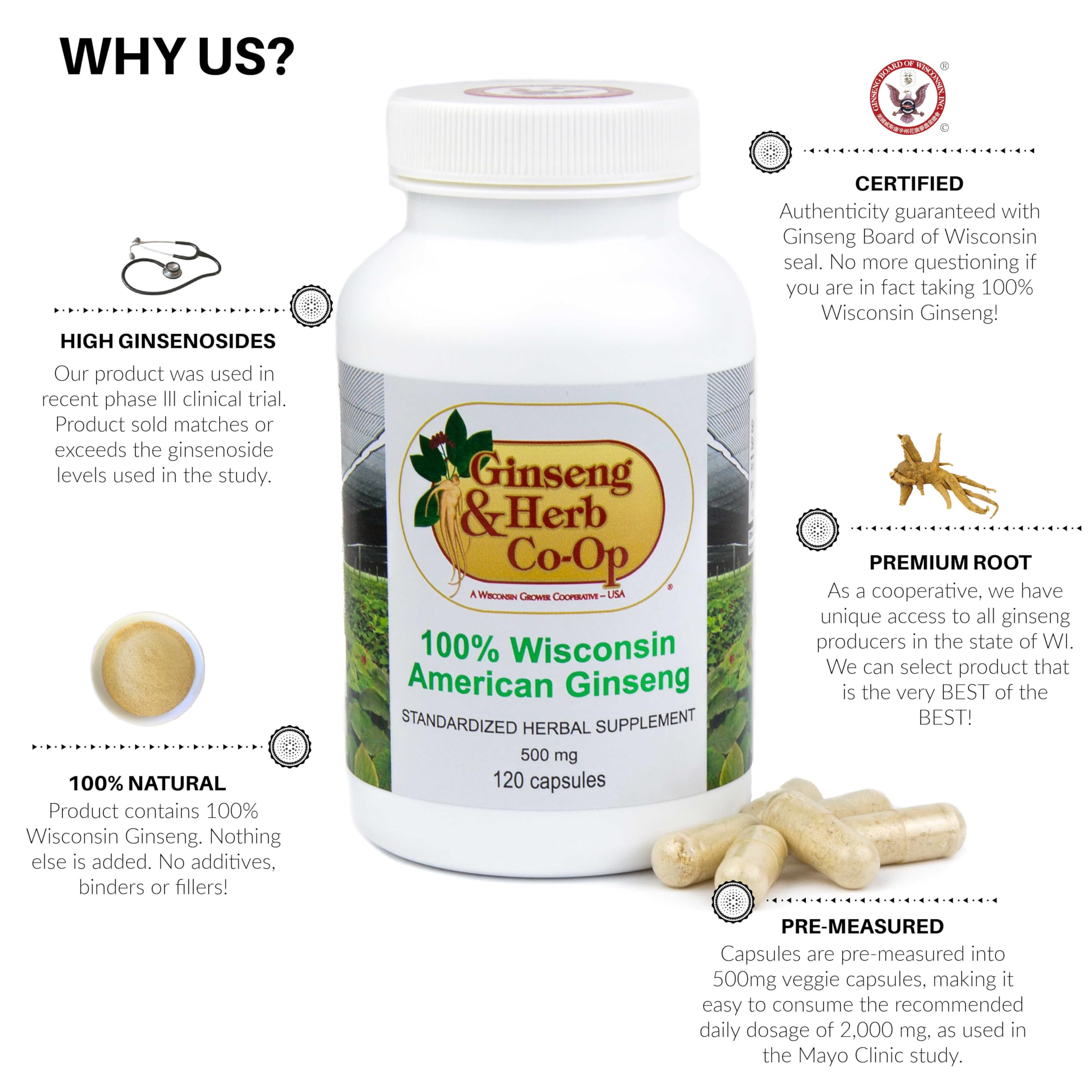 GINSENG & HERB CO-OP Ginseng Supplement packaging