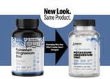 GINSPIRE NUTRITION Potassium Magnesium Zinc Supplement 90 Capsules side view