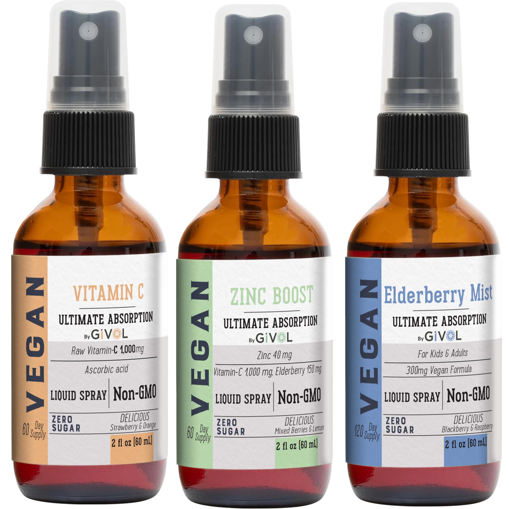 GIVOL Elderberry Liquid Spray front view with packaging
