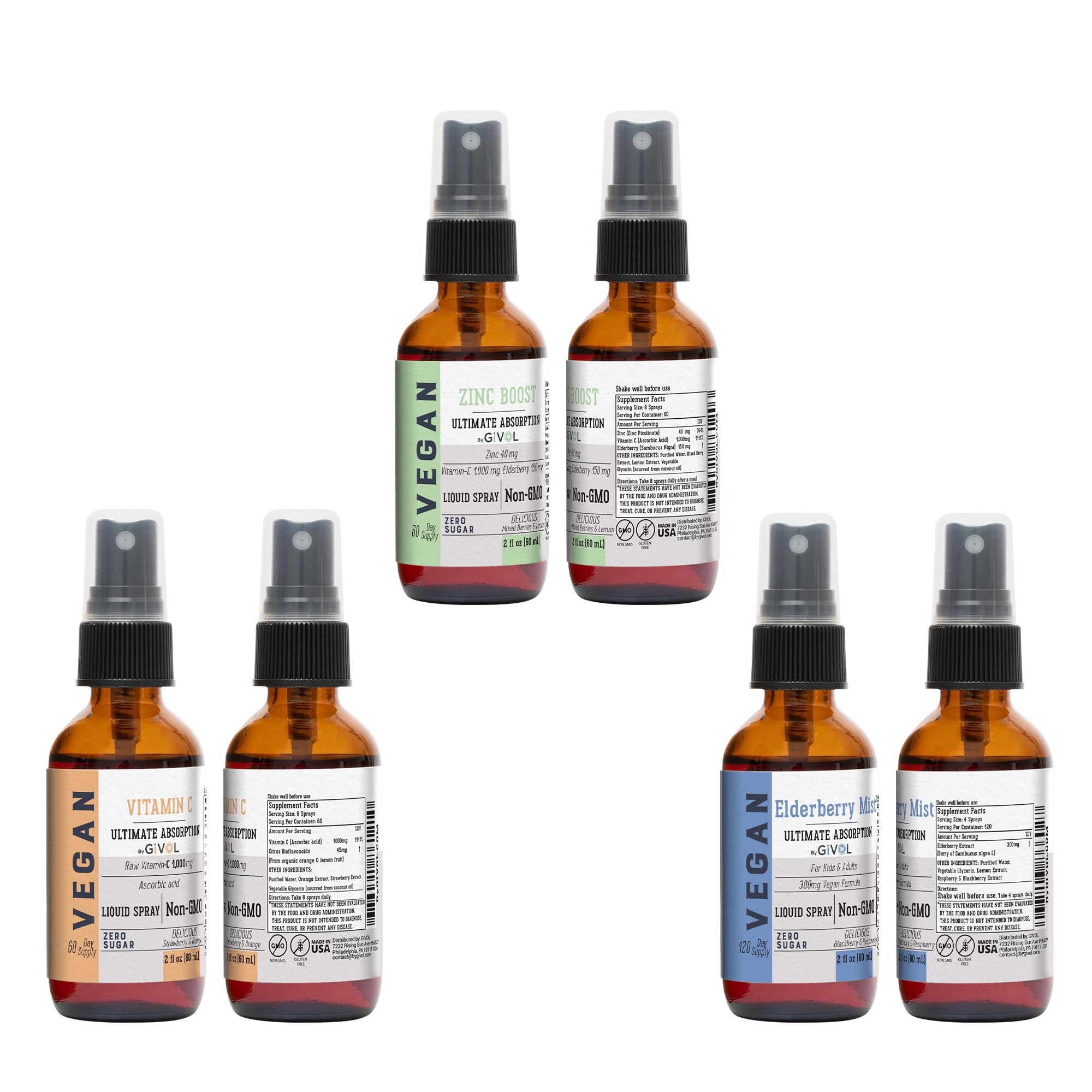 GIVOL Elderberry Liquid Spray packaging details