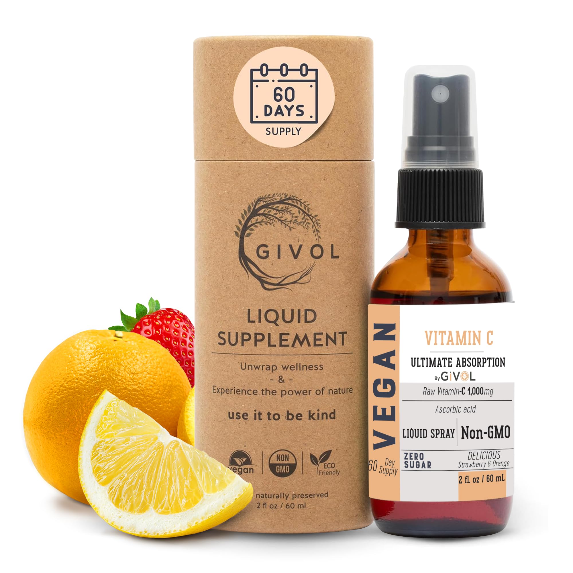 GIVOL Liquid Vitamin C Spray 1000mg front view