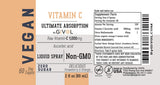 GIVOL Liquid Vitamin C Spray 1000mg with fruit background