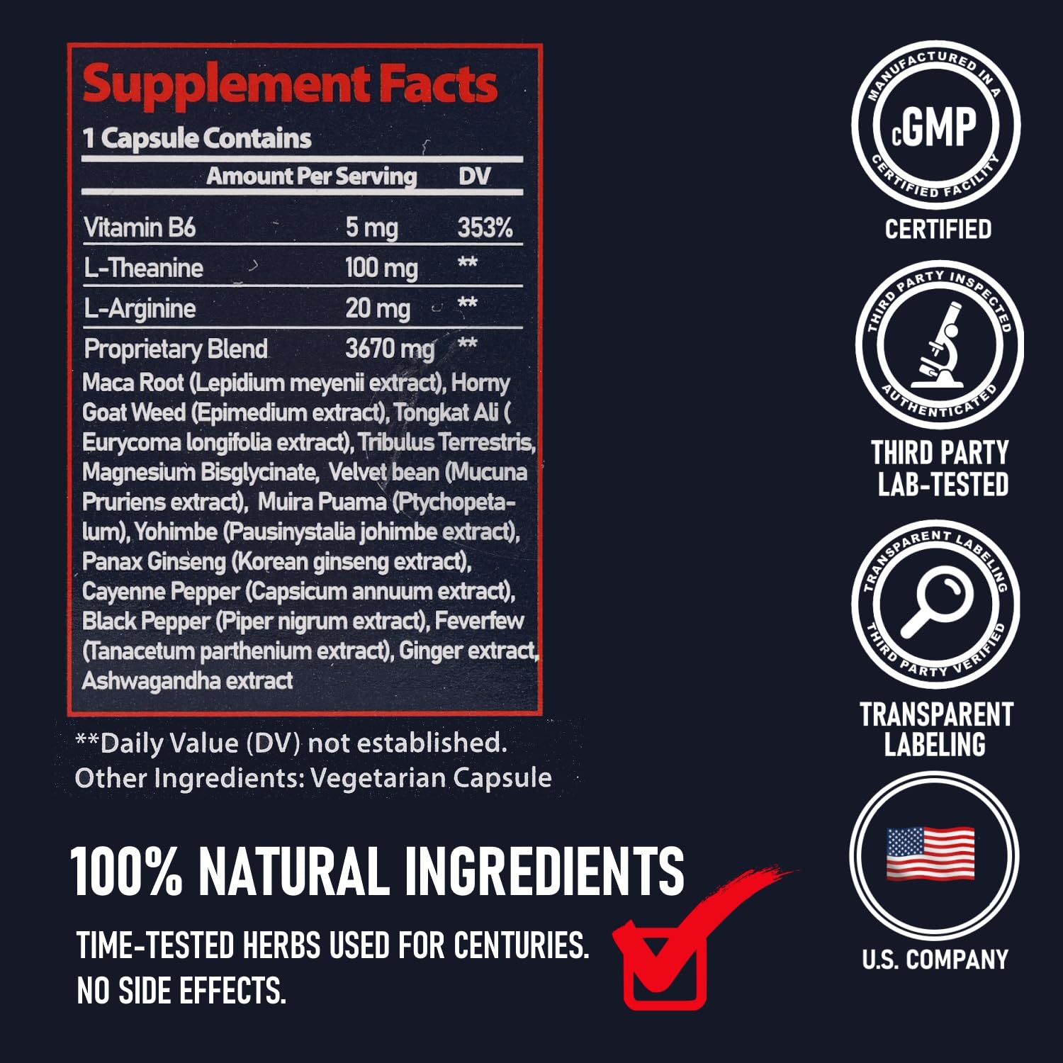 GLADTON Hammer Extra Male Stamina Supplement on a table
