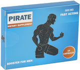 GLADTON Pirate Horny Goat Weed Supplement front view with 60 capsules