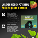 GLADTON Super 13 Herbal Supplement with a measuring spoon for dosage