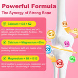 GlaGmrry Calcium Citrate Gummies strawberry flavour close-up