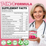 GlaGmrry Calcium Citrate Gummies with nutritional information
