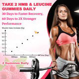 GlaGmrry HMB Gummies with fitness accessories