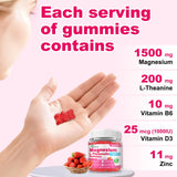 GlaGmrry Magnesium L-Threonate Gummies jar with lid open