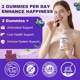 GlaGmrry NAC Gummies 1200mg showing texture of gummies