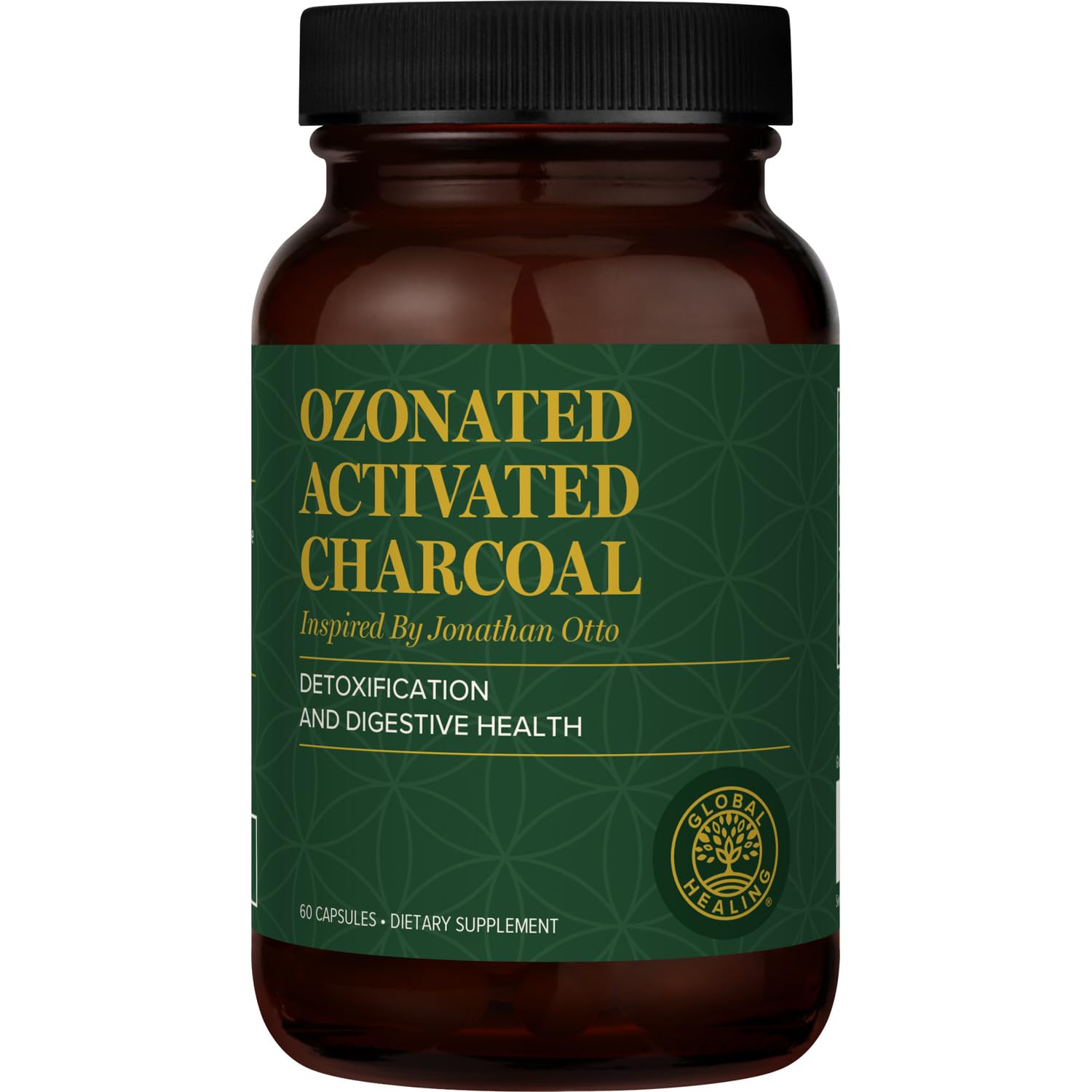 Global Healing Center Activated Charcoal Tablets front view