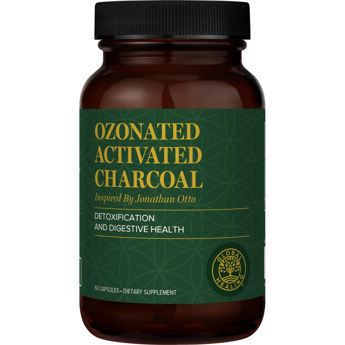 Global Healing Center Activated Charcoal Tablets front view