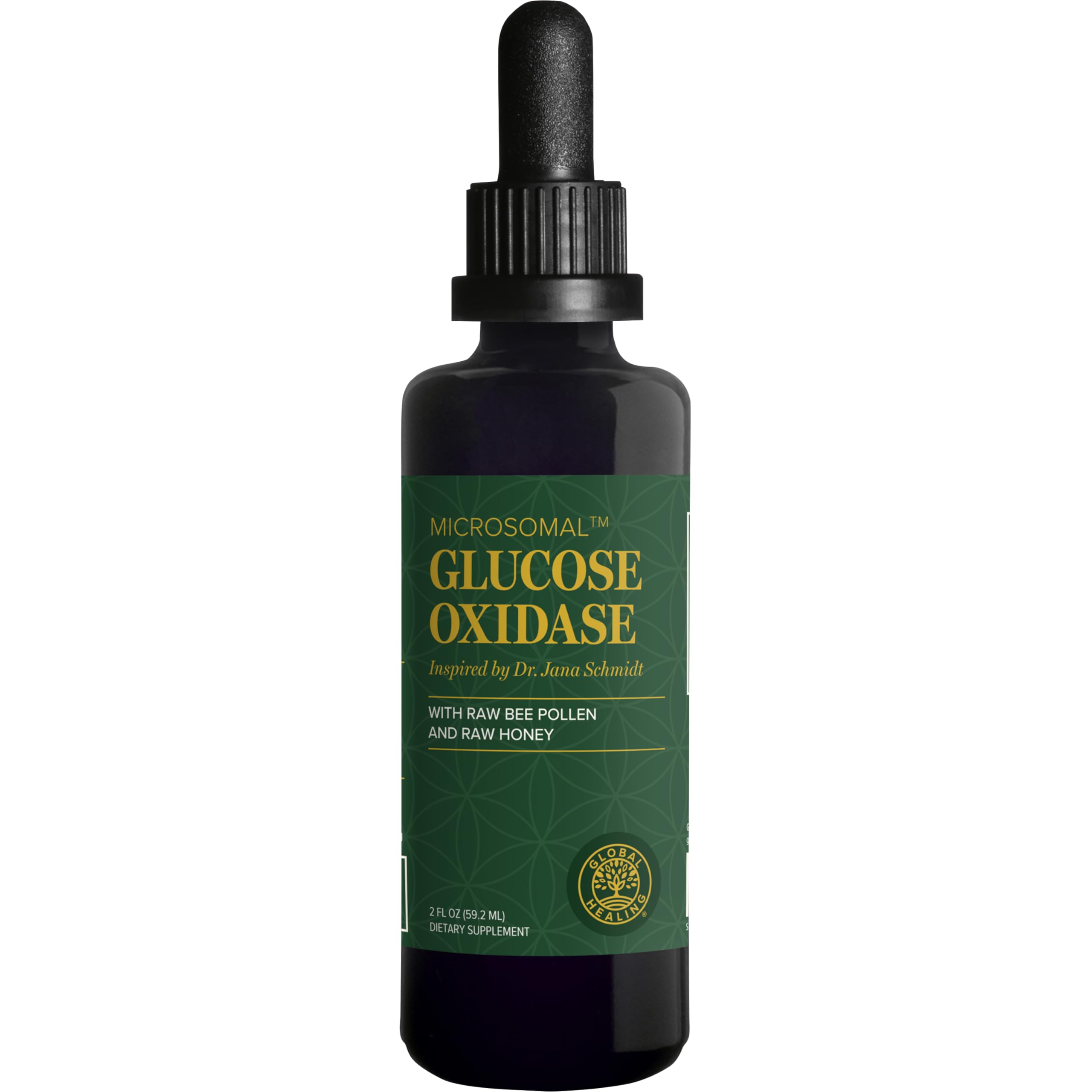 Global Healing Center Glucose Oxidase Supplement front view