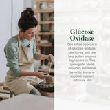 Global Healing Center Glucose Oxidase Supplement label close-up