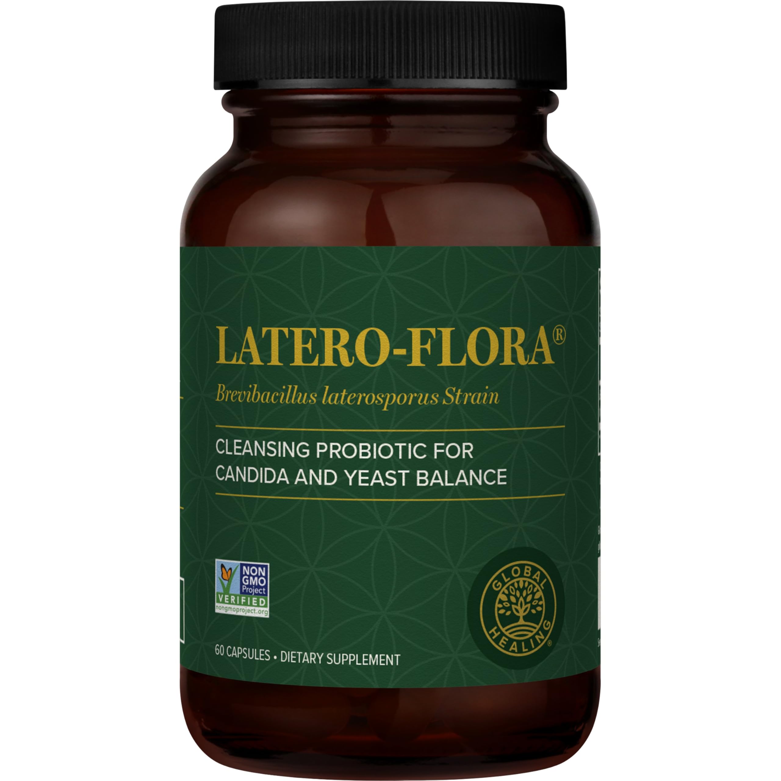 Global Healing Center Latero-Flora Probiotic Capsules front view