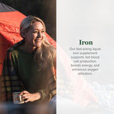 Global Healing Center Liquid Iron Supplement side view