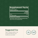 Global Healing Center Lithium Orotate 10mg capsules back view