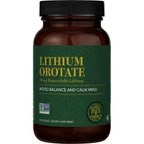 Global Healing Center Lithium Orotate 10mg capsules front view