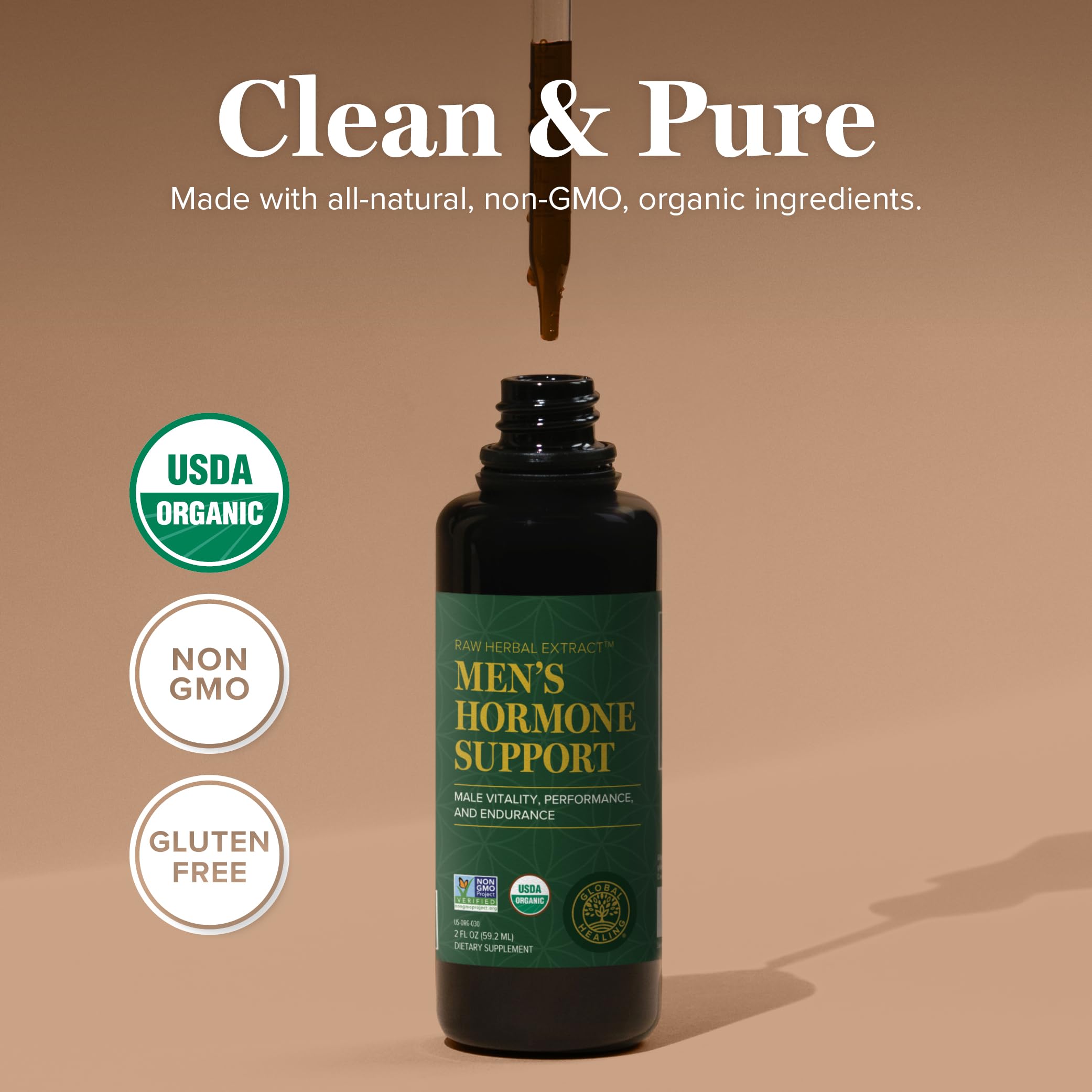 Global Healing Center Men's Support 200g packaging